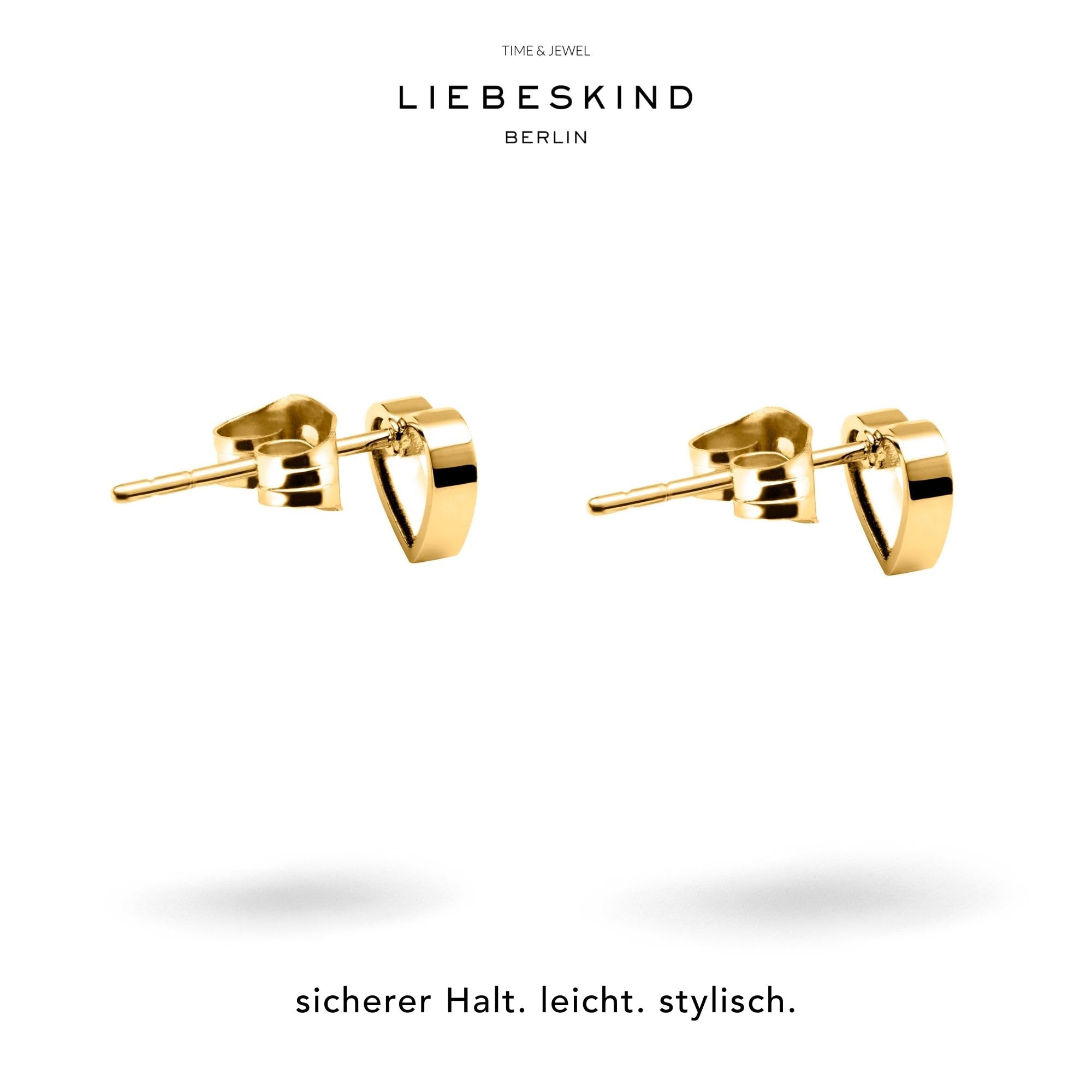 Liebeskind BERLIN Damen Ohrstecker – Basic Ohrringe aus Edelstahl – Poliert & mattiert – Kleine Stecker in verschiedenen Formen und Farben– Perfekt für den Alltag – Bild 4