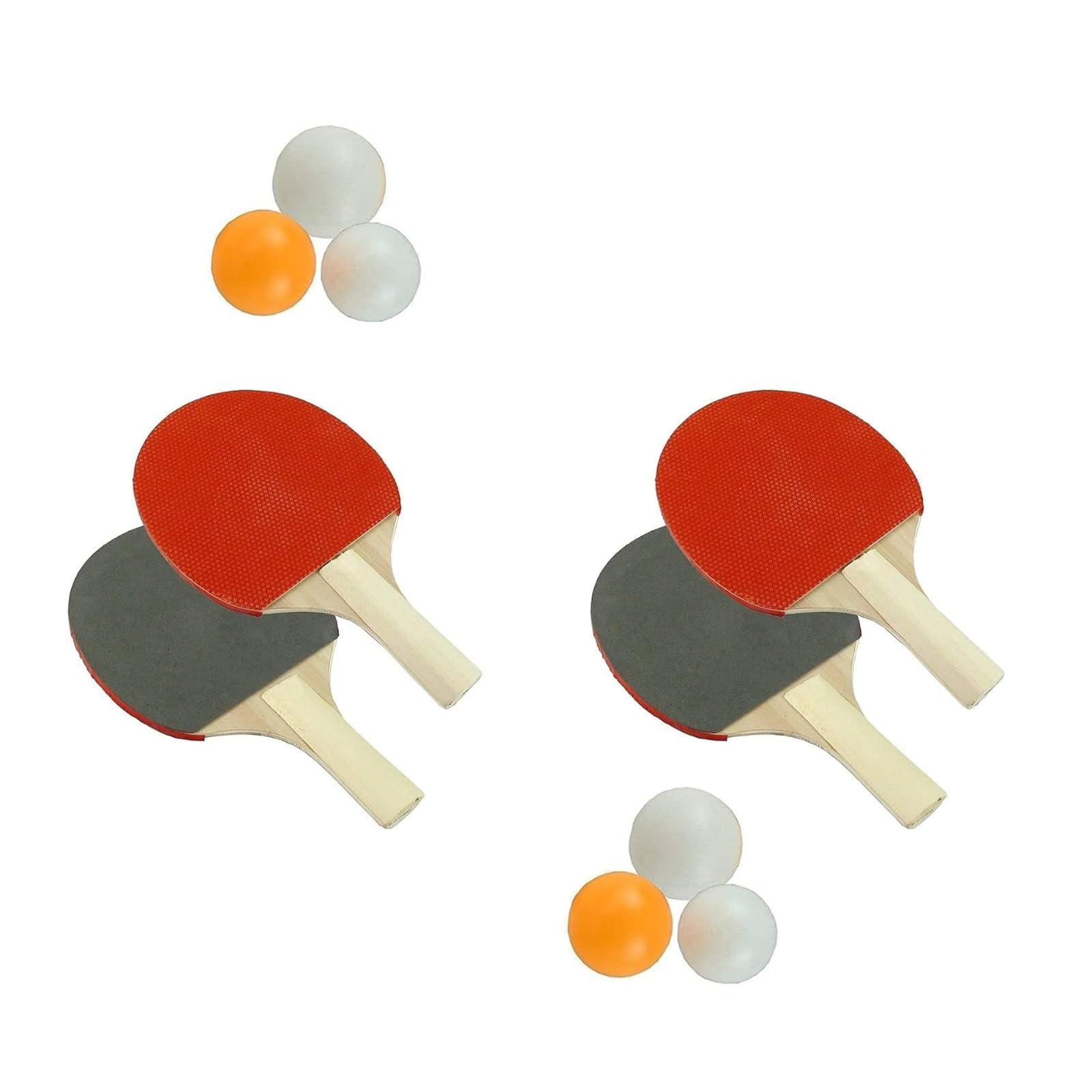 FAMBIZ Table Tennis Ping Pong Set, Hand-Eye Coordination, Compact And Portable Design, Indoor And Outdoor Game, Durable, Long-Lasting, Perfect For Beginners And Professionals (2-pcs)