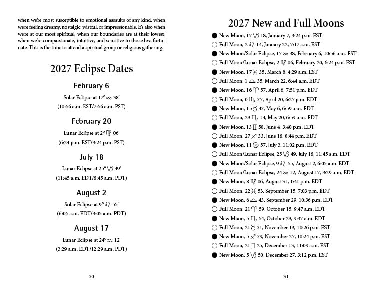 Image of Llewellyn's 2027 Daily Planetary Guide: Complete Astrology At-A-Glance (Llewellyn's 2027 Calendars, Almanacs & Datebooks, 3)
