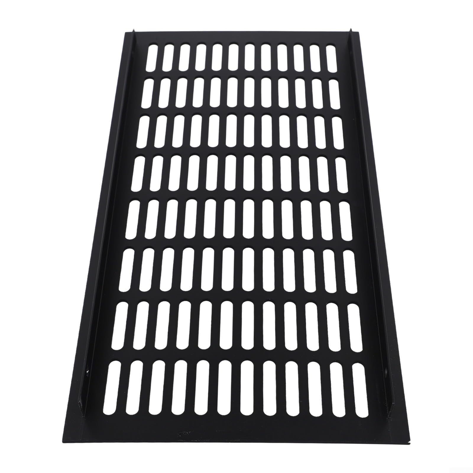 Rechteckiges Lüftungsgitter für Kleiderschrank und Schuhschrank, fördert die Luftzirkulation (schwarz, 200 x 400 mm)
