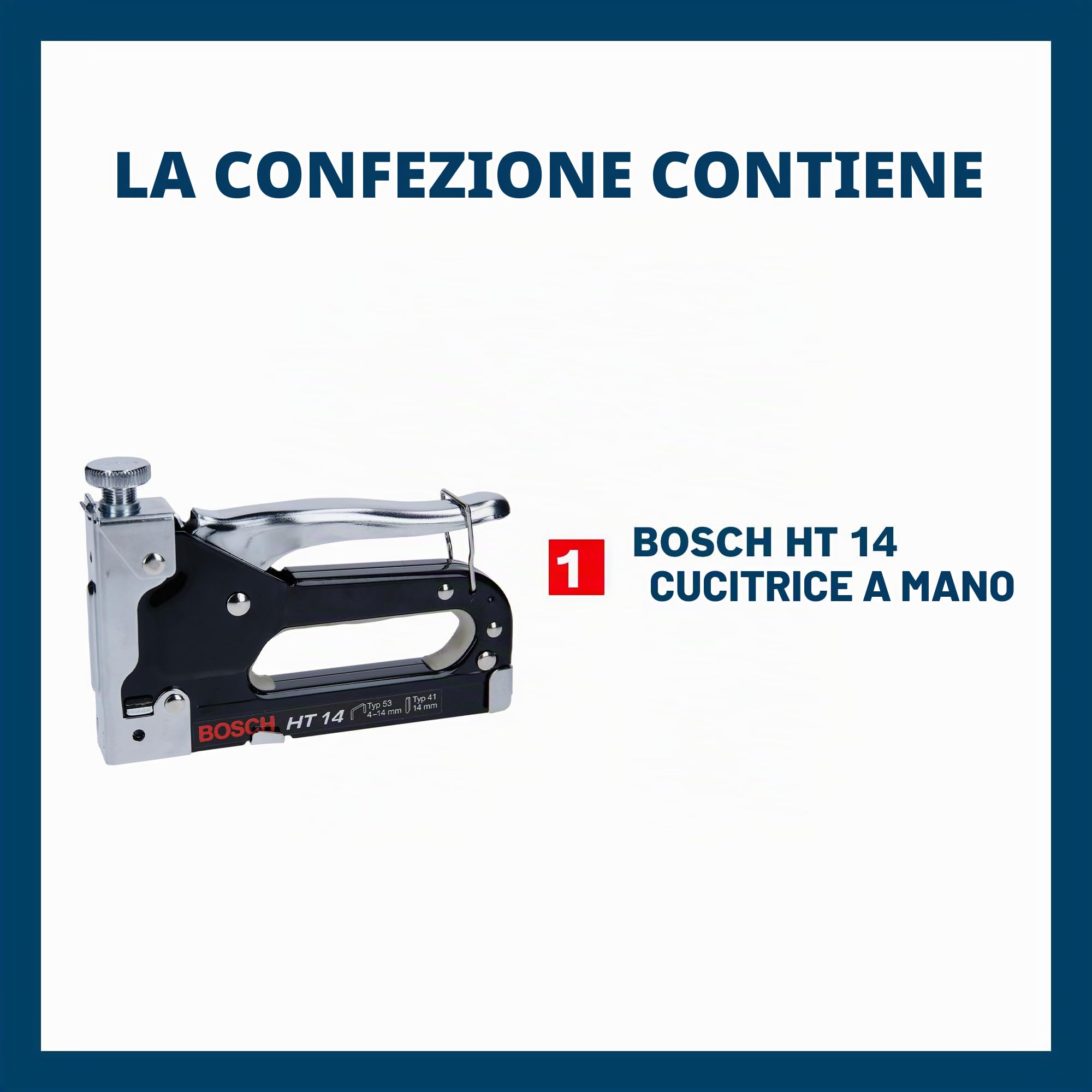 Bosch Professional graffatrice manuale HT 14, legno, tipo di graffa 53
