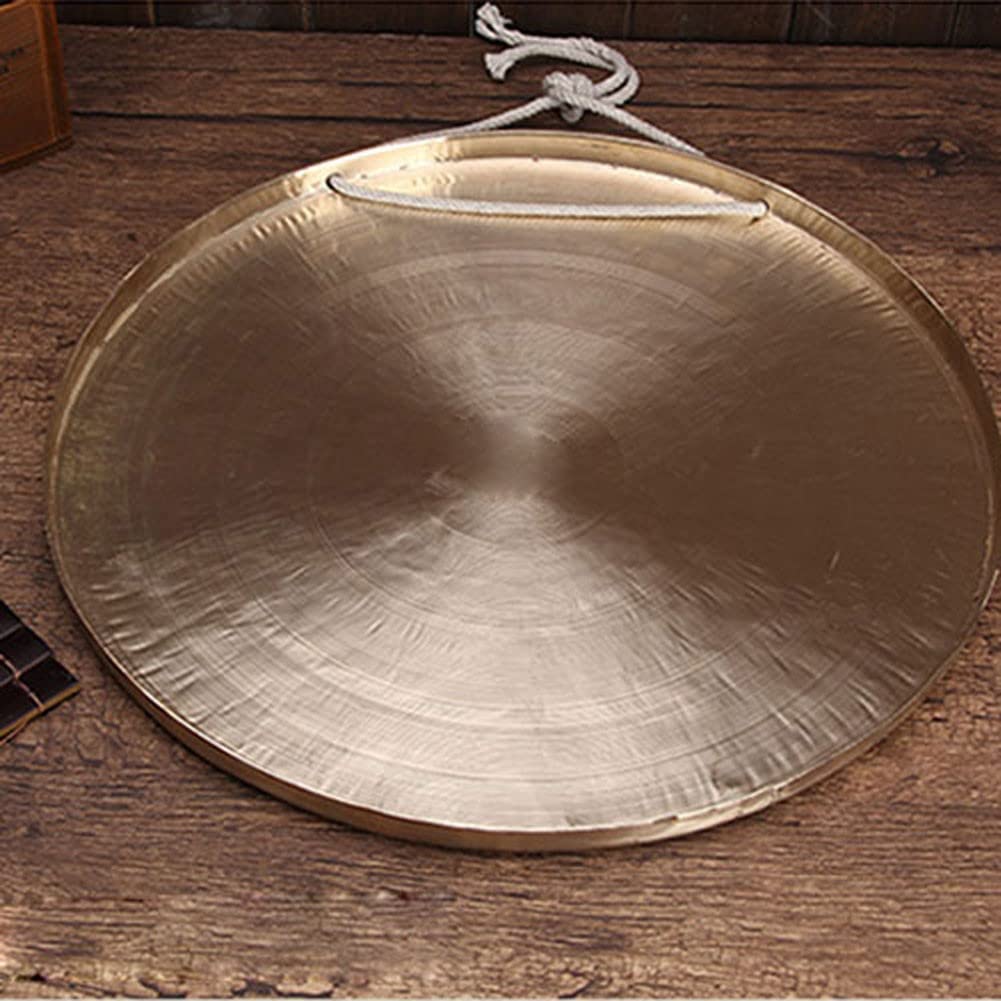 Gong Chinois Et Support - 25+35cm - Pour Méditation, Yoga Ou Décoration - Son Apaisant