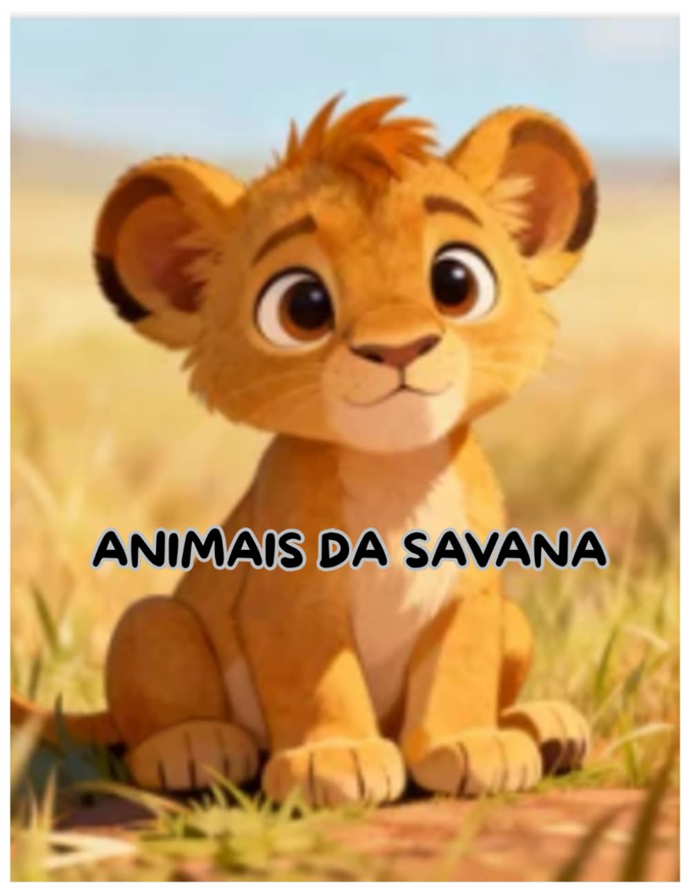 Livro para Colorir - Animais da Savana