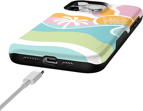 Vista 1256 de Casely Funda para iPhone 15 Pro Max Jardín Secreto Flores mixtas Funda atrevida Compatible con MagSafe y botón de acción Secret Garden