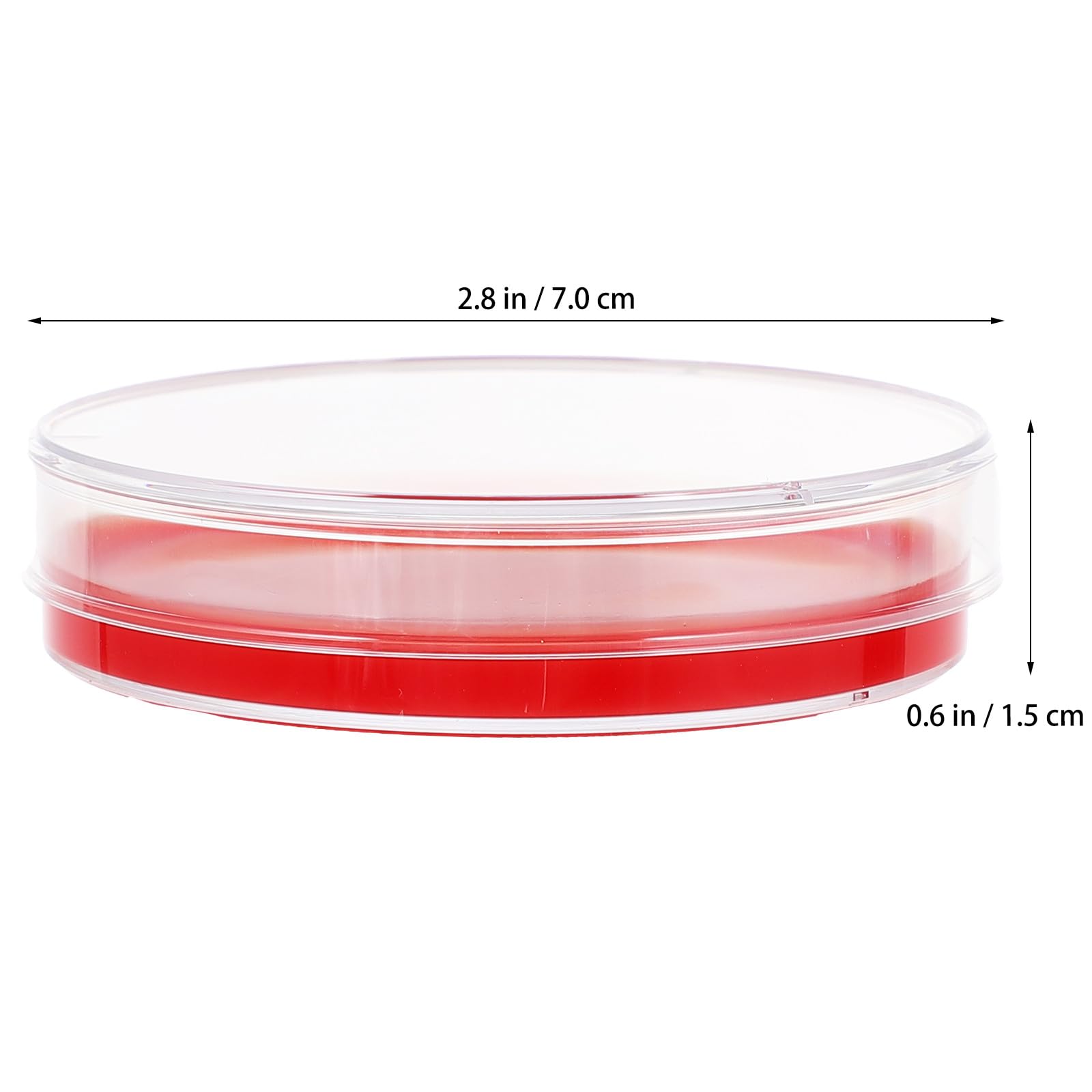 SECFOU 10 Placas de Agar con Hemoglobina para Laboratorio Cultivo Rojo, Material Pe, Precisión Moldeada para Uso Industrial Instituciones Médicas