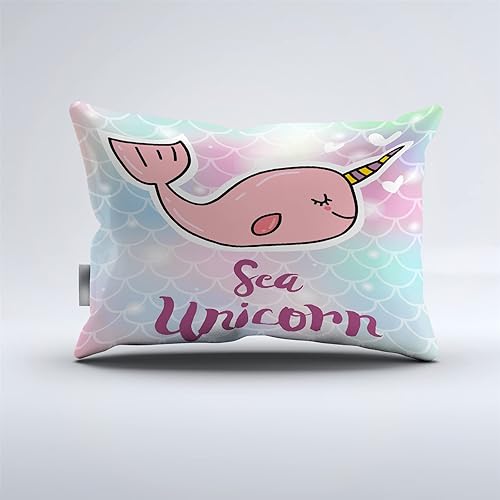 Miniatura 3 de Narwhal Cartoon Animal Duvet Cover Set Cute Marine Animals Bedding Girl Boy Kids Bed Sets 234PCS Quilt CoversSheetsPillow Shams,TwinFullQueenKing