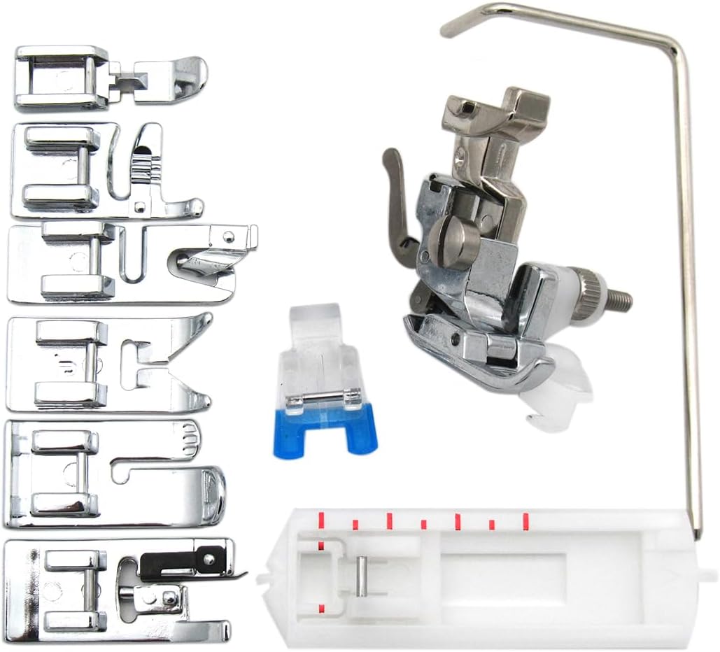CKPSMS -1SET #5011L-C +0083687000 Presser feet ATTACHMENTS Compatible with/Replacement for Sewing Machine Artista Aurora Virtuosa