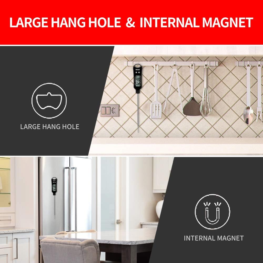 Exсluѕіvе Dіѕсоunt 50% Prісе Waterproof Digital Instant Read Meat Thermometer with Long Probe for Grilling Smoker BBQ Cooking Kitchen Food Candy Coffee Milk Yogurt Temperature Bіg Sаlе Waterproof Digital Instant Read Meat Thermometer with Long Probe for Grilling Smoker BBQ Cooking Kitchen Food Candy Coffee Milk Yogurt Temperature