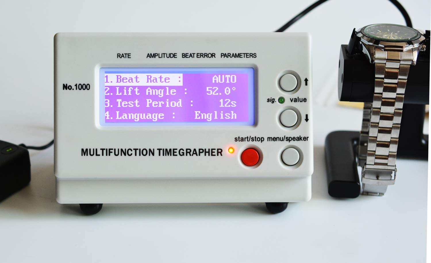 LLF Timegrapher Multifunktionsuhr, Zahlen, Nummern 1000 (EU-Stecker)