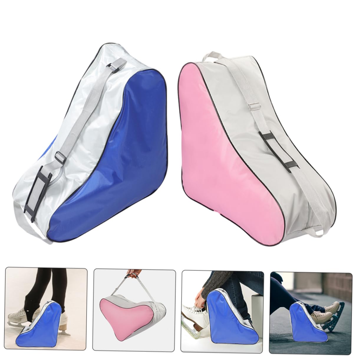 SUPVOX 2pezzi Borsa Per Riporre Pattini Borsa Per Pattini Da Figura Design Leggero e Portatile Per Attività Sportive Fitness