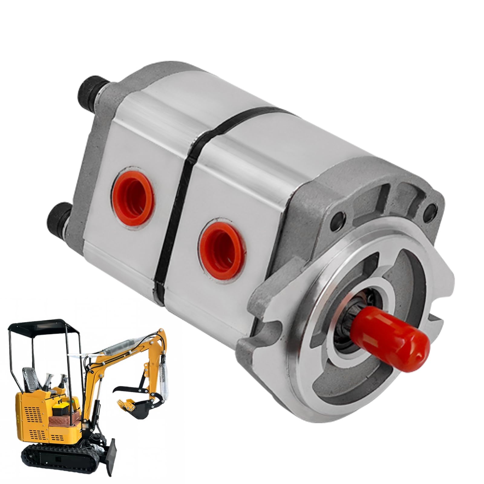 Dwuczęściowa pompa hydrauliczna dwustronnego działania pasuje do minikoparki AGT-H15R PGP51063G3LP