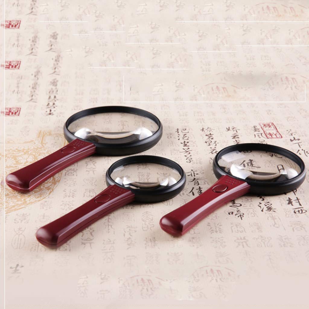 Lupa Extragrande 4X con 4 Luces LED Brillantes y Lente de Zoom, [Mejorada] Nivel de Brillo Ajustable, Lupa iluminada para Lectura, Ojos pequeños, Personas Mayores y Pasatiempos.