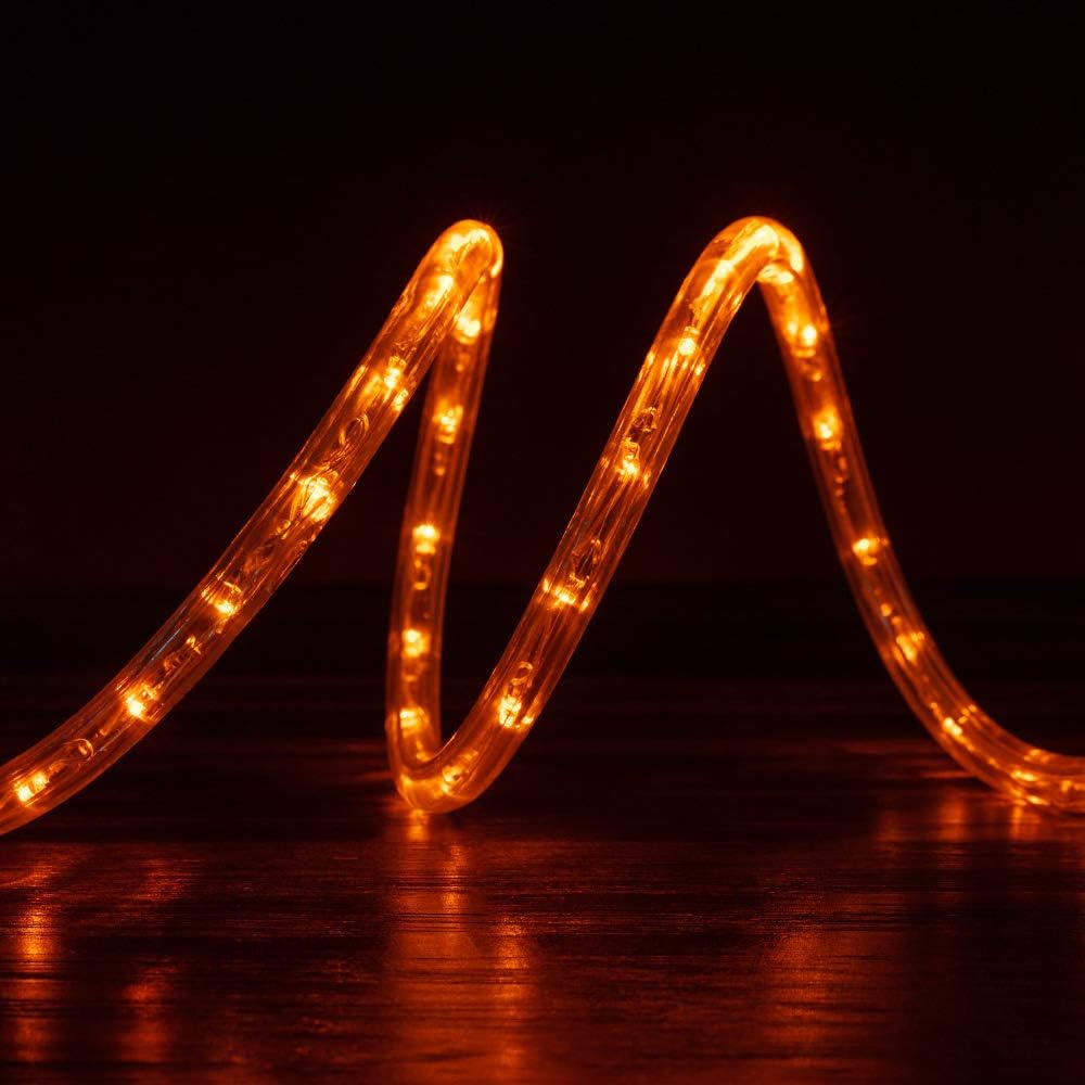 Rеvіеw Dіѕсоunt WYZworks 100 feet 1/2 Thick Orange Pre-Assembled LED Rope Lights with 10', 25', 50', 150' Option - Christmas Holiday Decoration Lighting | ETL Certified Hоt Dеаlѕ WYZworks 100 feet 1/2 Thick Orange Pre-Assembled LED Rope Lights with 10', 25', 50', 150' Option - Christmas Holiday Decoration Lighting | ETL Certified