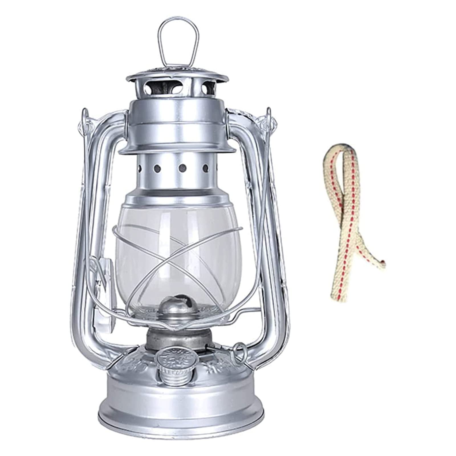 Kerosene Lamps, Hanging Hurricane Lamp Tabletop Decor Home Emergency Lighting Patio Decoration(White)