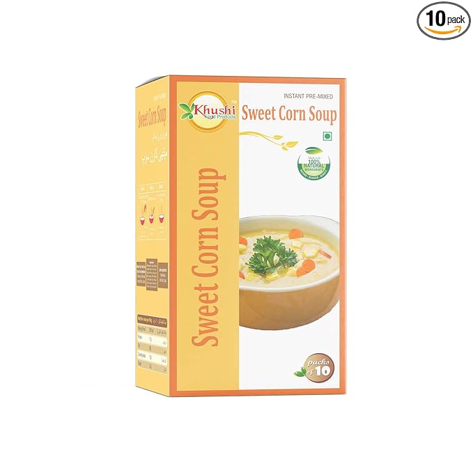 Instant Sweet Corn Soup Mix Regular Box (10 Pkt)