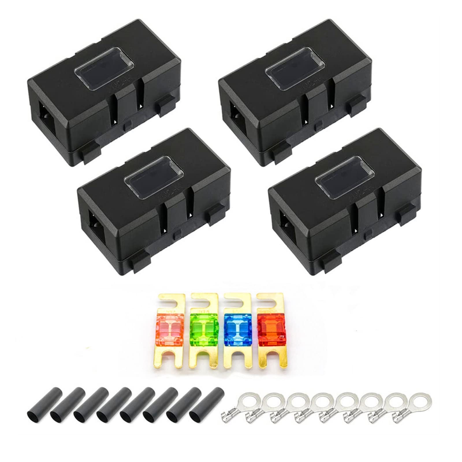 Portafusibles for Coche ANS 4 Piezas ANS-H Fusible o Fusible de Barra Portafusibles for Coche Seguro (Size : 100A)