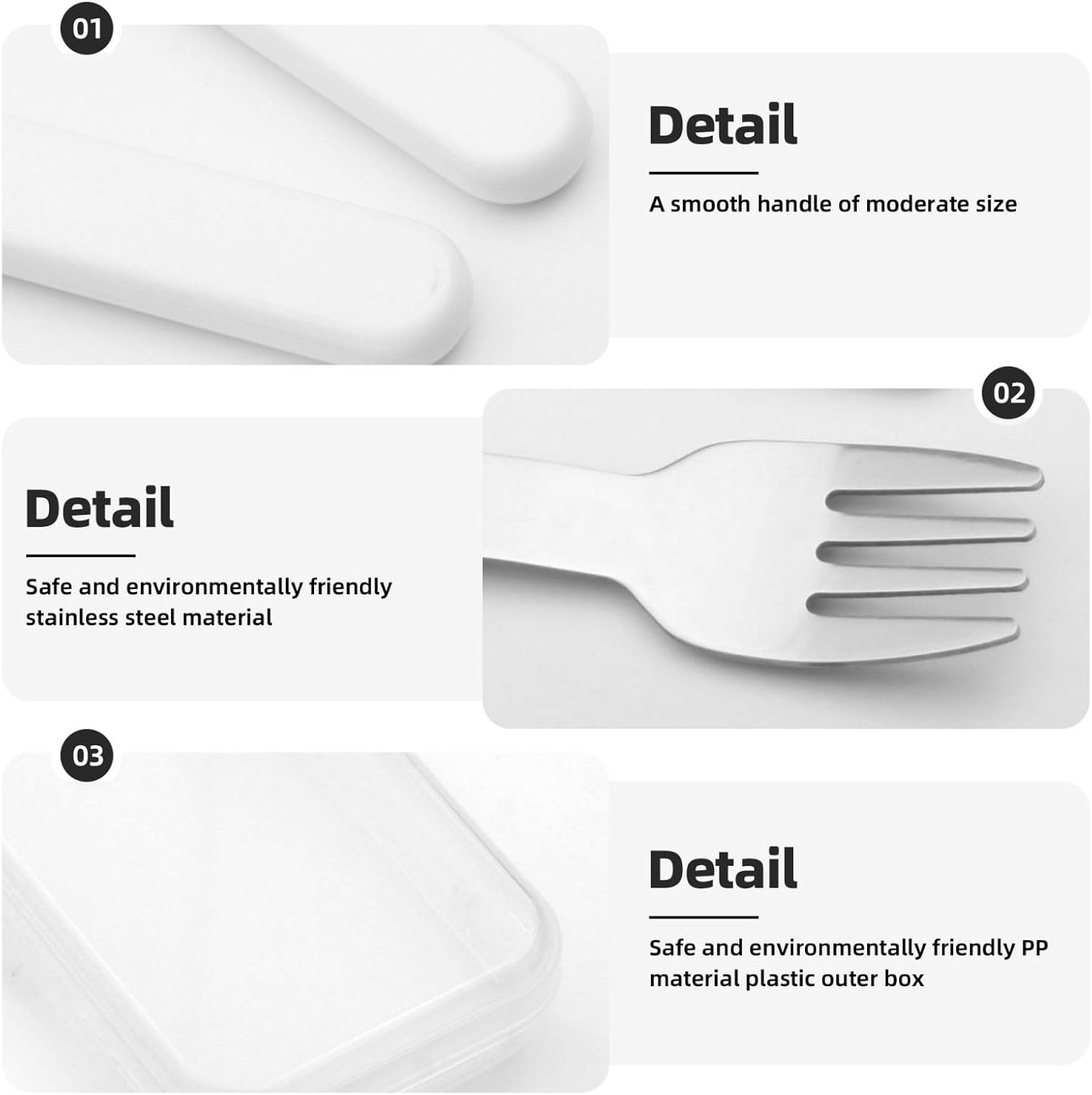 Popcorn Print print Forks and Spoons Knifes Set,Safe Flatware Setasy Grip Handles, 304 Stainless Utensils