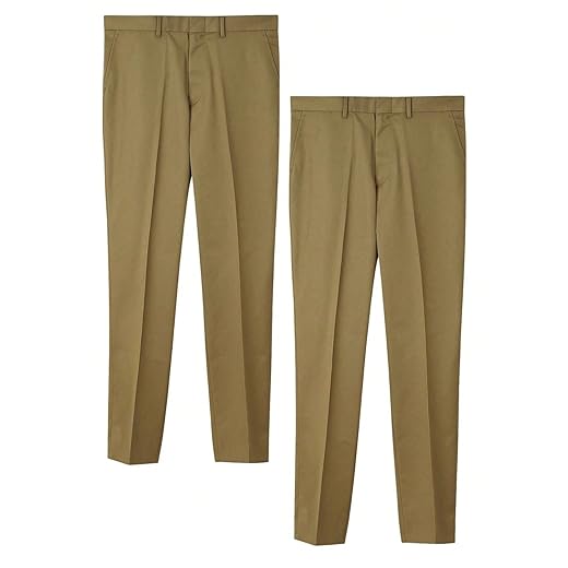 KIT 2 Peças - Calça Social Masculina Slim Marrom Esverdeado Calça de Terno Calça Formal Alfaiataria homens