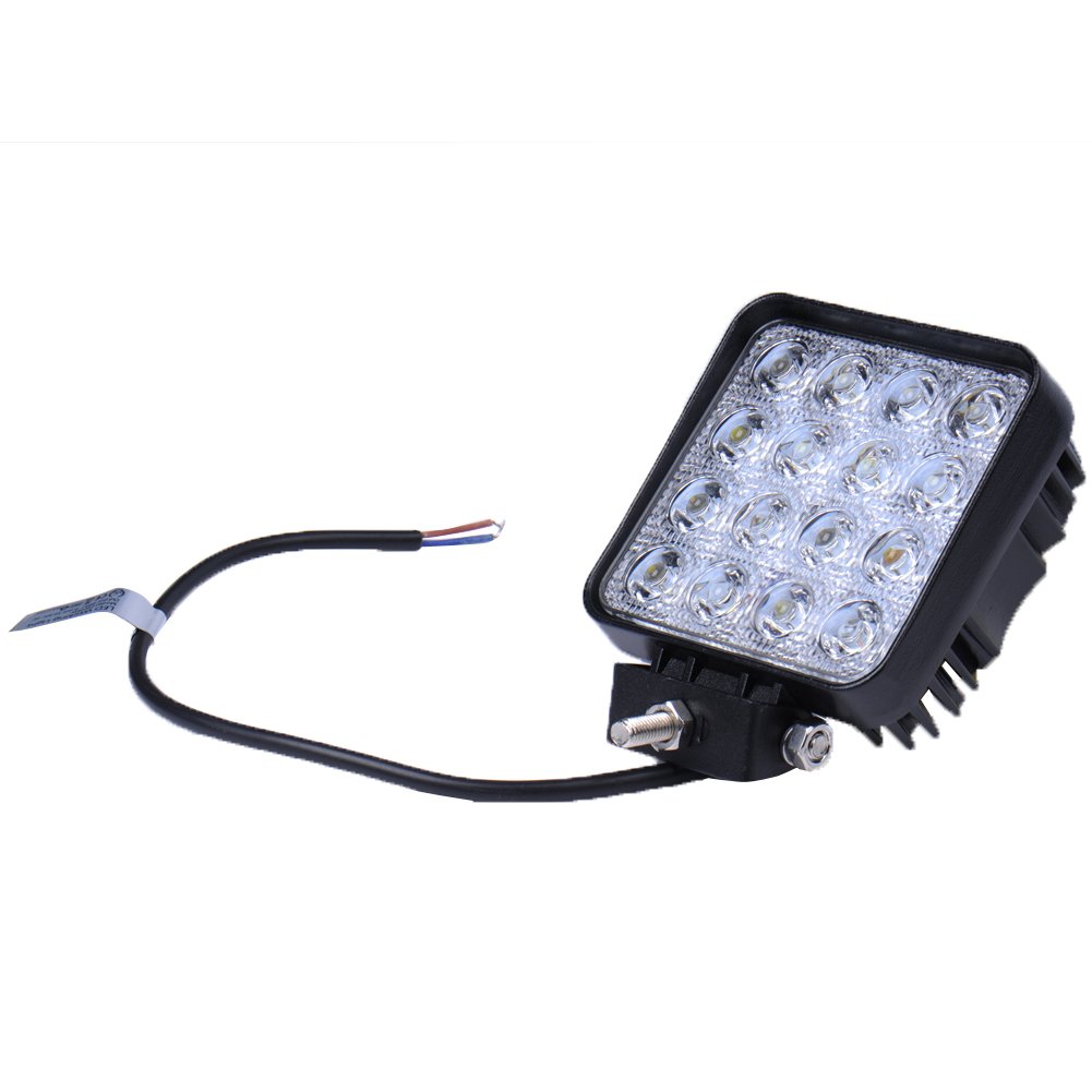 Leetop 10 Faretti A LED Proiettori 48W 16 LED IP67 - Luce Di Lavoro Per Jeep SUV 10-24V