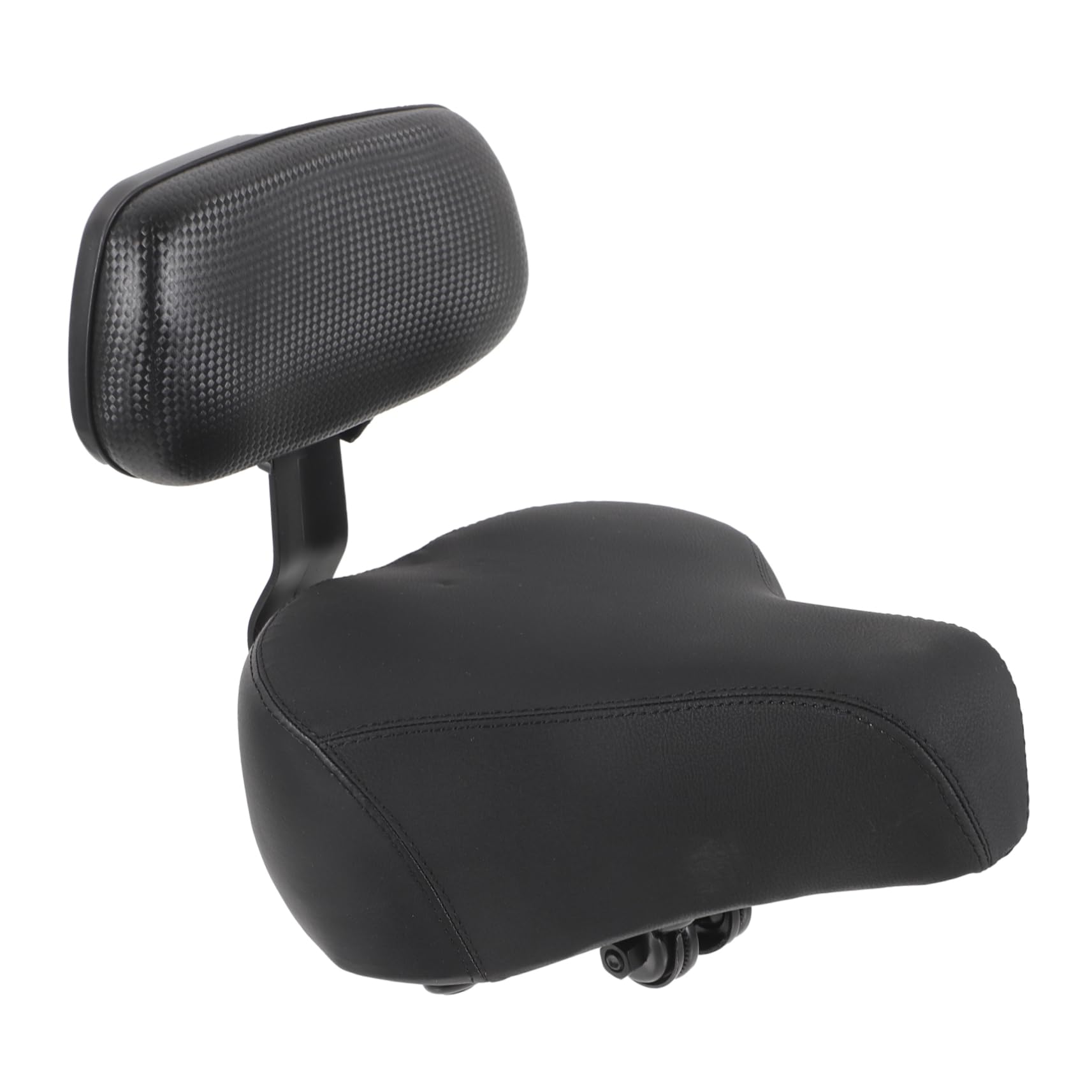 Siège Arrière de Vélo Noir en Fer, PU et Mousse, pour VTT