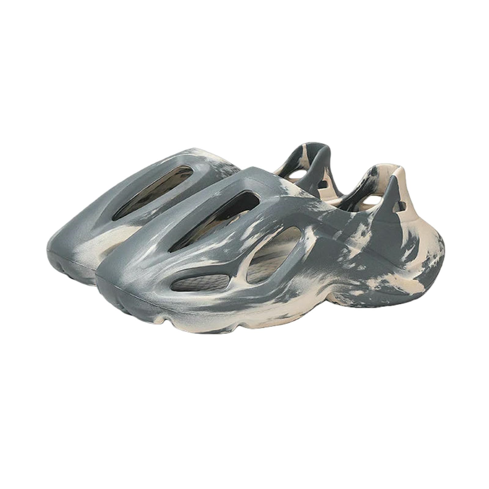 Gyios Summer Slippers Men's Fashion Sandals Platform Women Eva Ultralight Shoes Outdoor Soft Couples Home -2351-khaik Grey-40-41