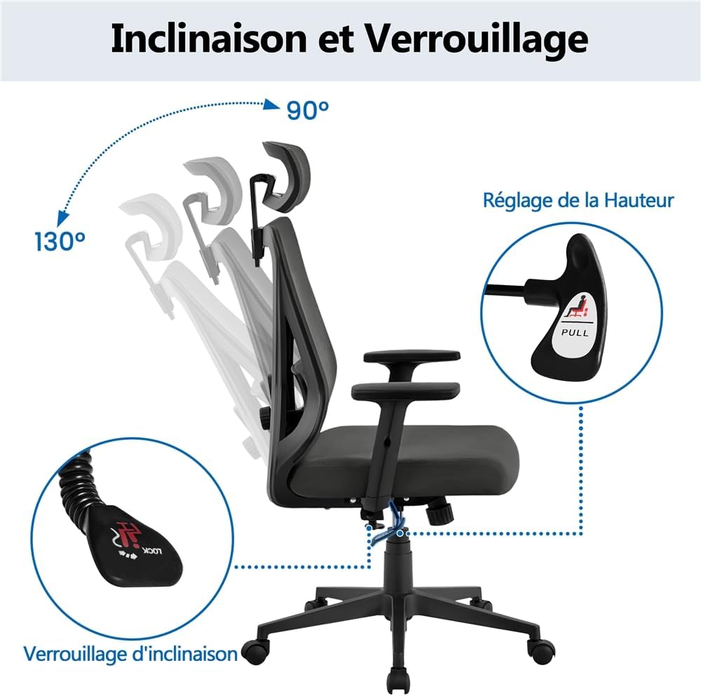 Backrest tilt and lock mechanism of the office chair
