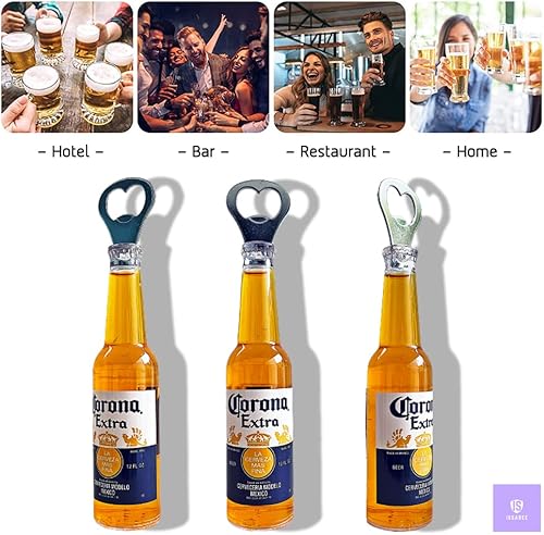 Miniatura 3 de Figura magnética de abrebotellas de cerveza de gran tamaño botella de cerveza bar decoración de refrigerador colección única de regalos de