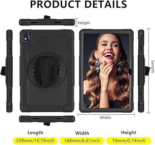 Miniatura 7 de Funda protectora híbrida resistente para Nokia T20, resistente a los golpes, apta para niños, para Nokia T21TCL Tab Pro 5G (modelo 9198S)VASTKING