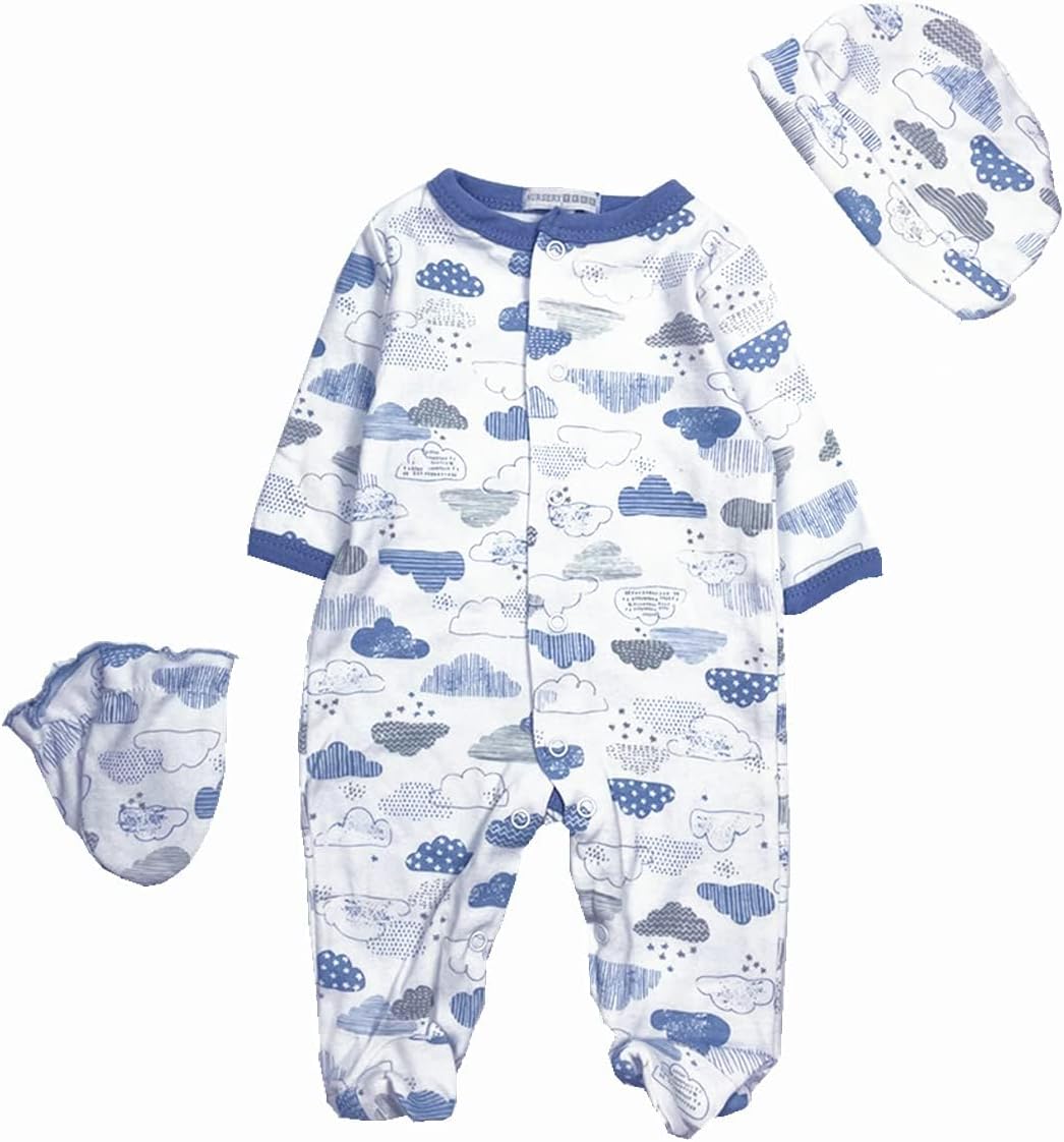Reborn Dolls Baby Boy Clothes 5 Pcs Set Elephant Clothing for 20-22 Inch Reborn Newborn Baby Doll Clothes