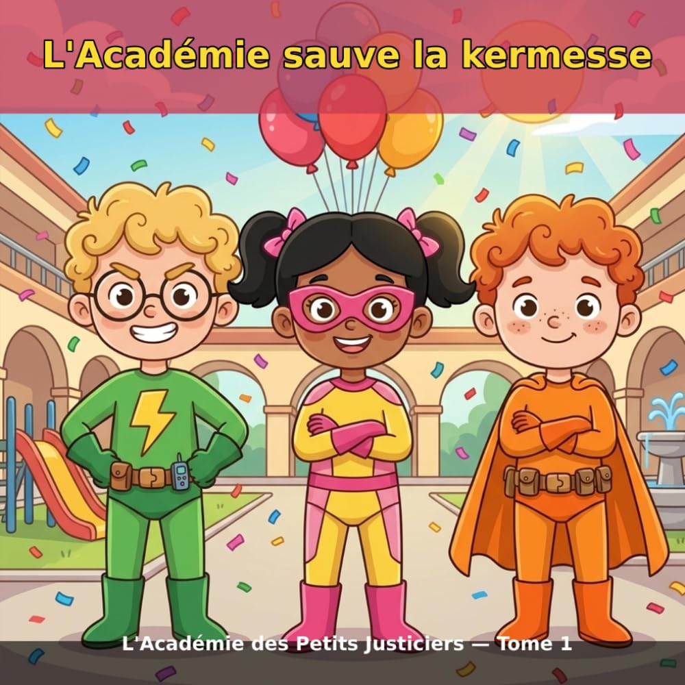 L'Académie sauve la kermesse: L'Académie des Petits Justiciers — Tome 1 (album illustré 5-7 ans avec mini-jeux)