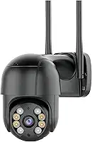 Câmera De Segurança Wi-fi Externa À Prova D'água Full Hd Gira 360 Bivolt (PRETA)