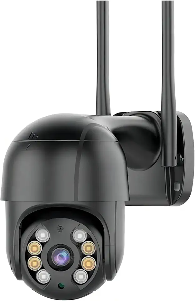 Câmera De Segurança Wi-fi Externa À Prova D'água Full Hd Gira 360 Bivolt (PRETA)