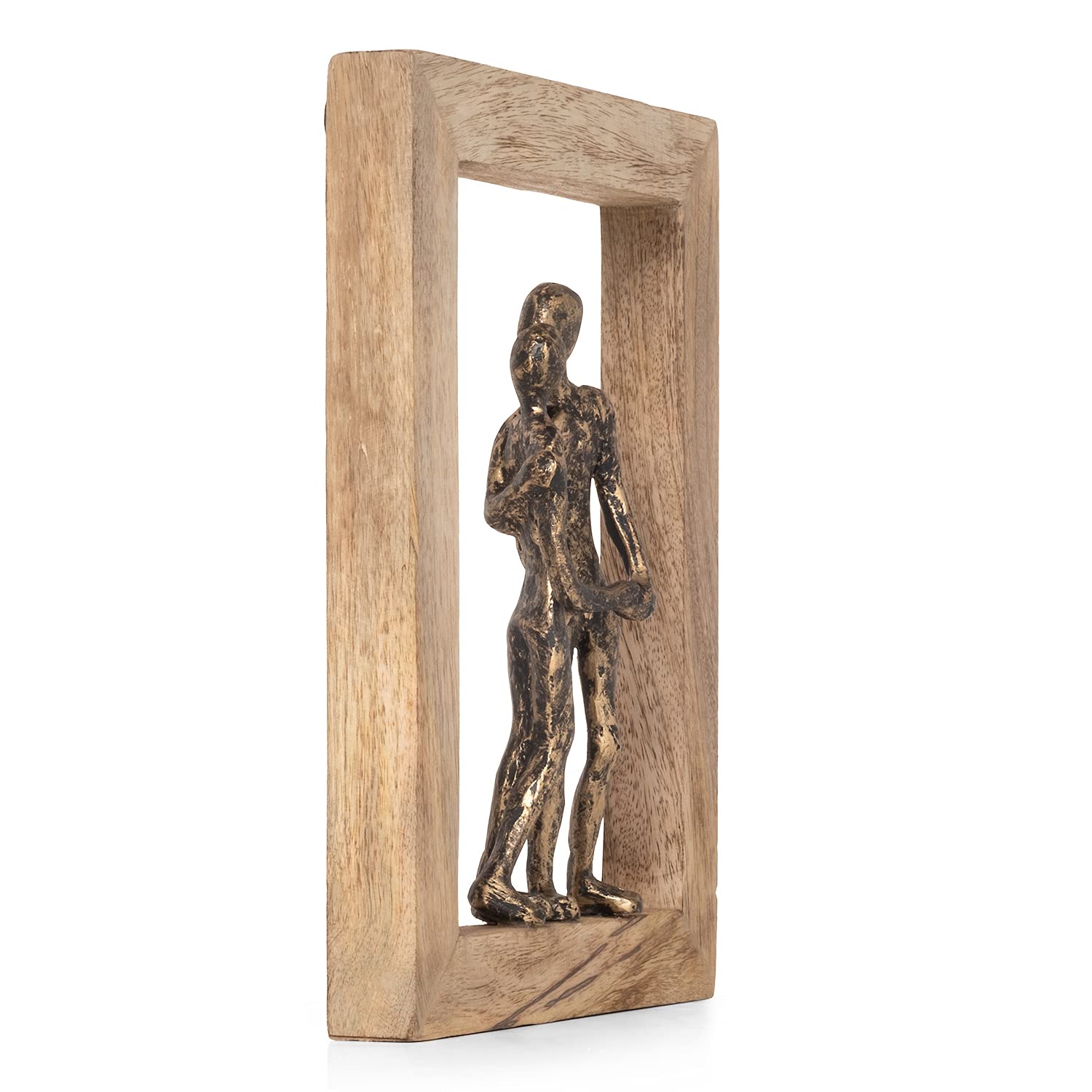 Moritz Scultura "Ich Liebe Dich | Coppia d'innamorati | Coppia di coppie | 23 x 3 x 30 cm | Personaggi moderni | Cornice da appendere