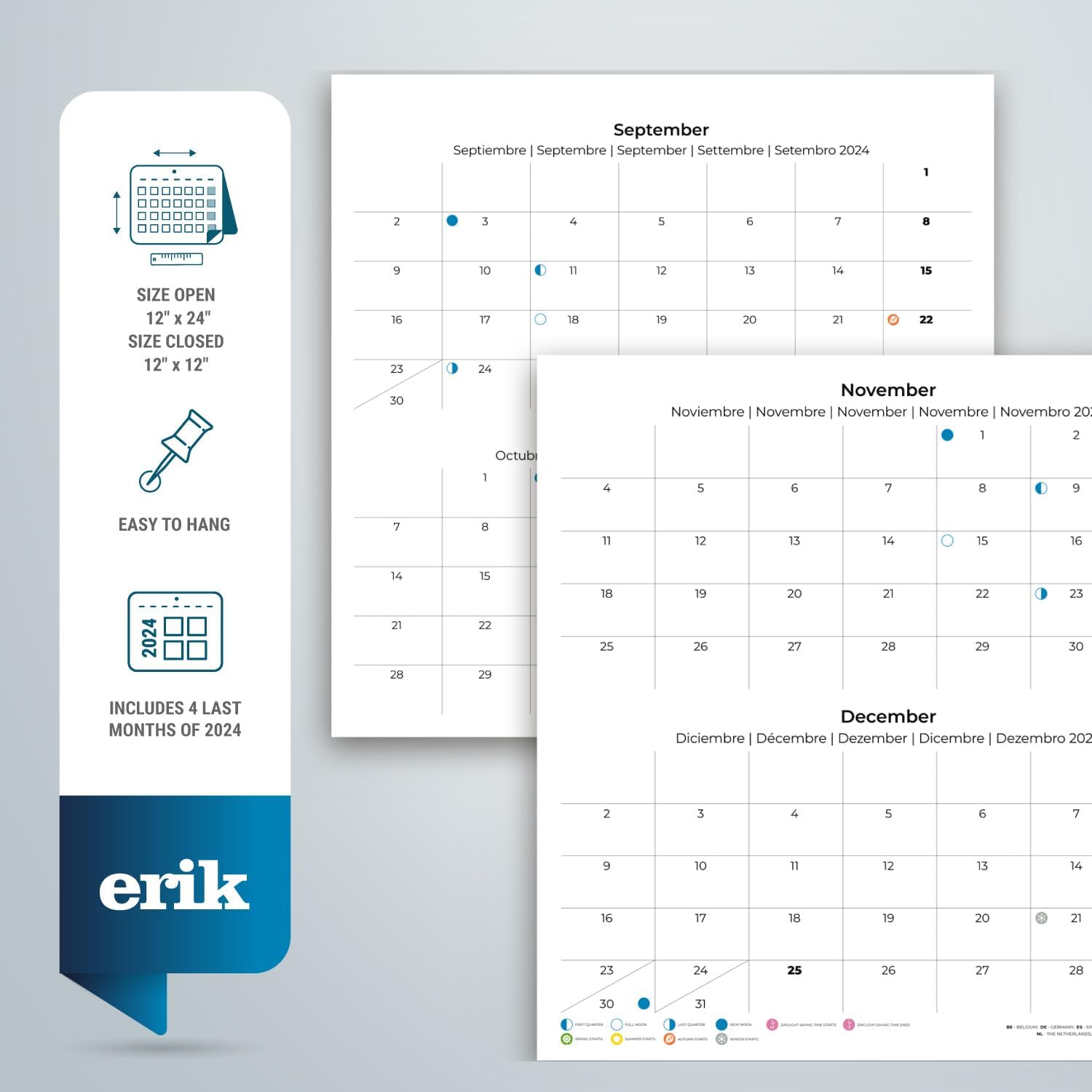 Grupo Erik Wall Calendar 2025 - Andalusia | 12" x 12" Square Calendar 2025, Wall Planner 2025, Family Planner Calendar 2025 | Spain Calendar 2025, Travel Calendar 2025 5 61C96yVb2KL. AC SL1500