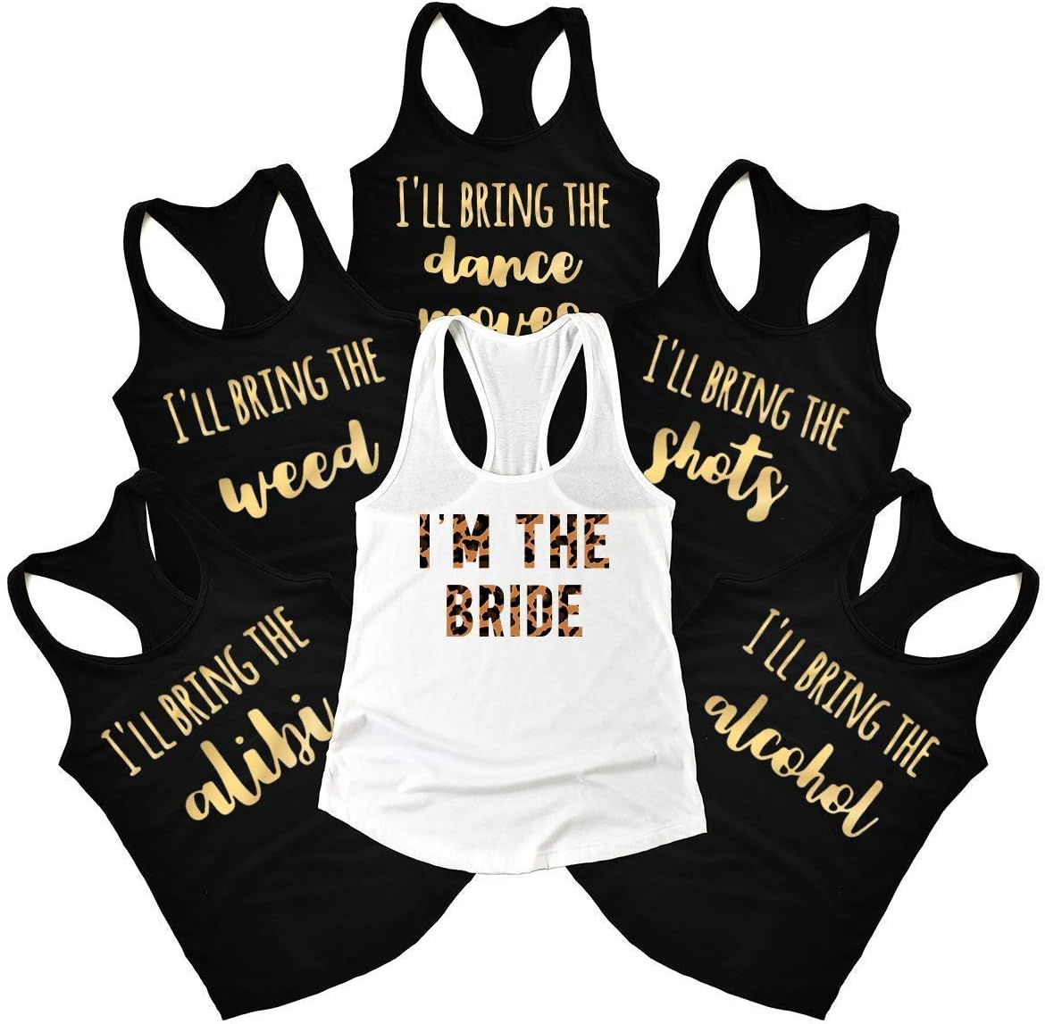 FastDeliveryTeesBachelorette Party Tank Top for Gifts, Party Favor - Customized Slogan Tees for Bridesmaids & Brides - Bridesmaid Gifts, Bridal Party Gifts, Bride Squad T Shirt Supplies