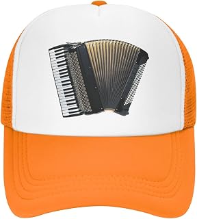 Retro-Piano-Accordion-Retro-Disc-Golf-Vintage-Gifts Black Mesh Baseball Cap Trucker Hat Women Vintage Unisex Dad Hat