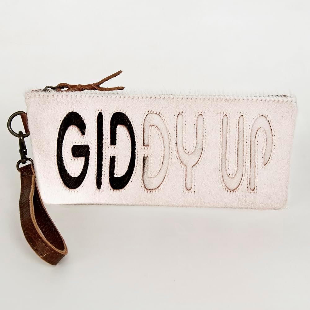 American Darling Wristlet Hair on Genuine Leather Western Women Bag | Handbag Purse Travel Clutch
