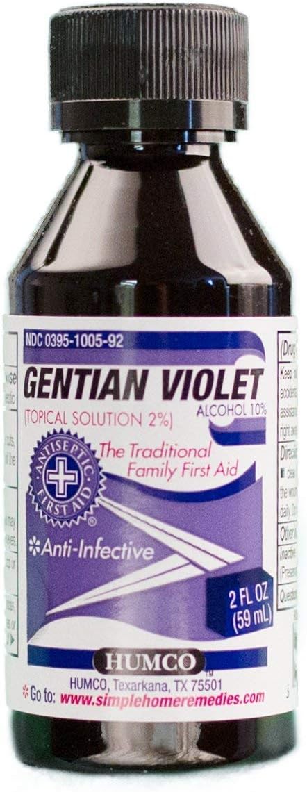 GENTIAN VIOLET SOL 2% ***HUM Size: 2 OZ Packaging may vary