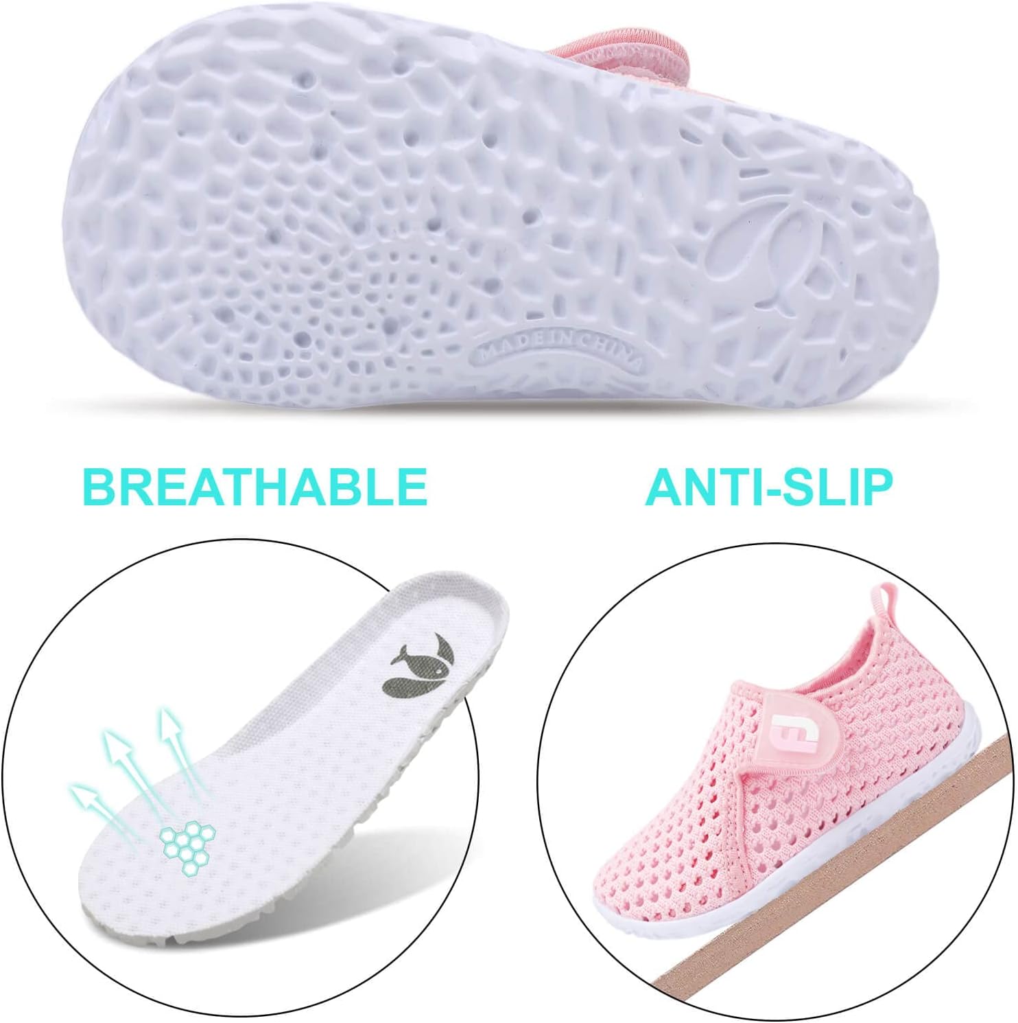 JOINFREE Baby Toddler Water Shoes Boys Girls Sandals Barefoot Kids Breathable Sneakers Shoes for Walking Running - Image 5