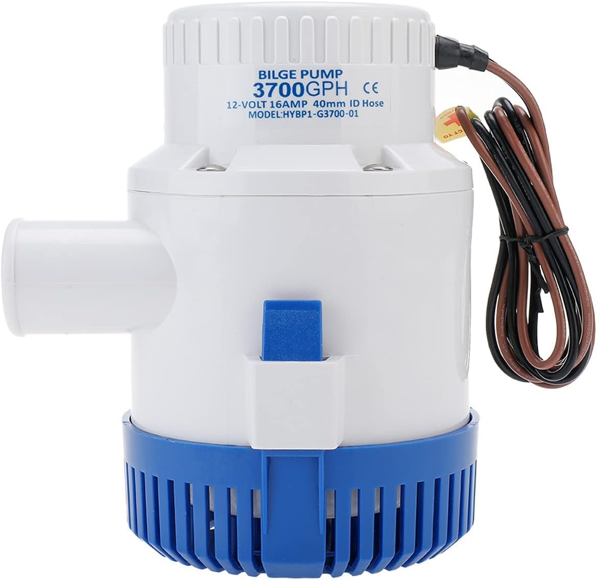 Amarine Made 3700 GPH 12v Boat Marine Plumbing Electric Bilge Pumps (Blue)
