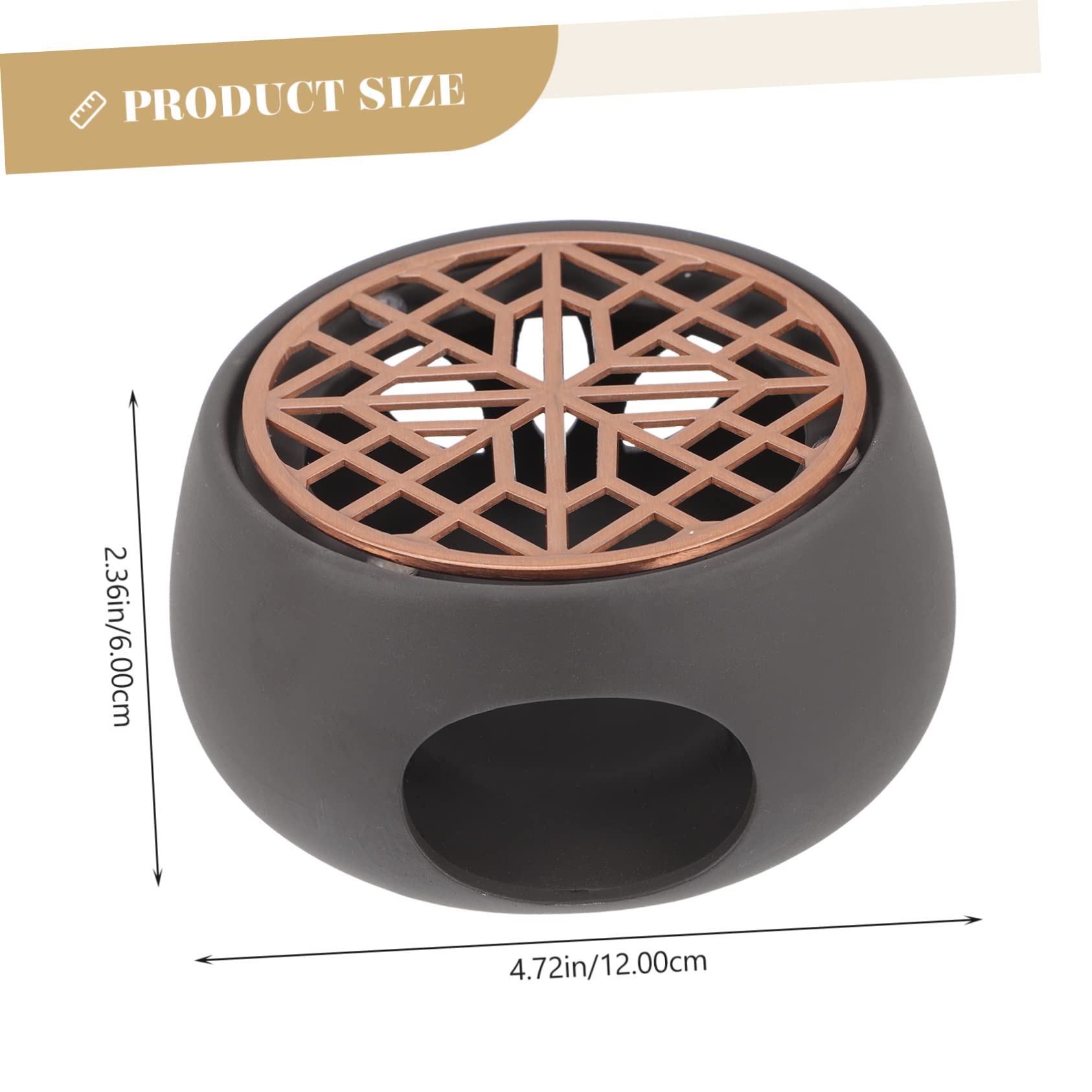 Ciieeo 1Set Modern Teapot Warmer Non Slip Base for Stable Heating Hollow Design for Home Office Tea House Restaurant Use for Tea Lovers