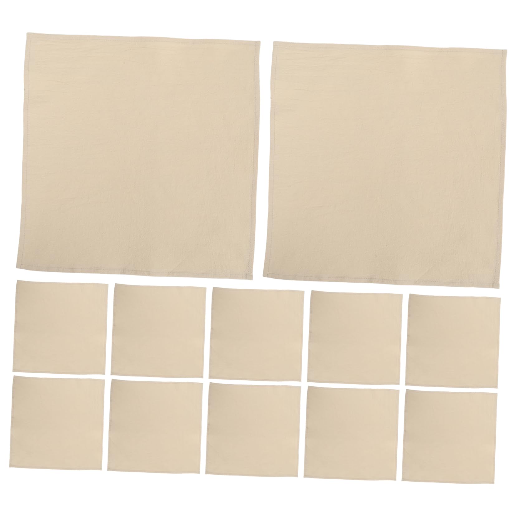 Servilletas de algodón lavables y reutilizables Amosfun, pack de 12 unidades suaves de 40 cm