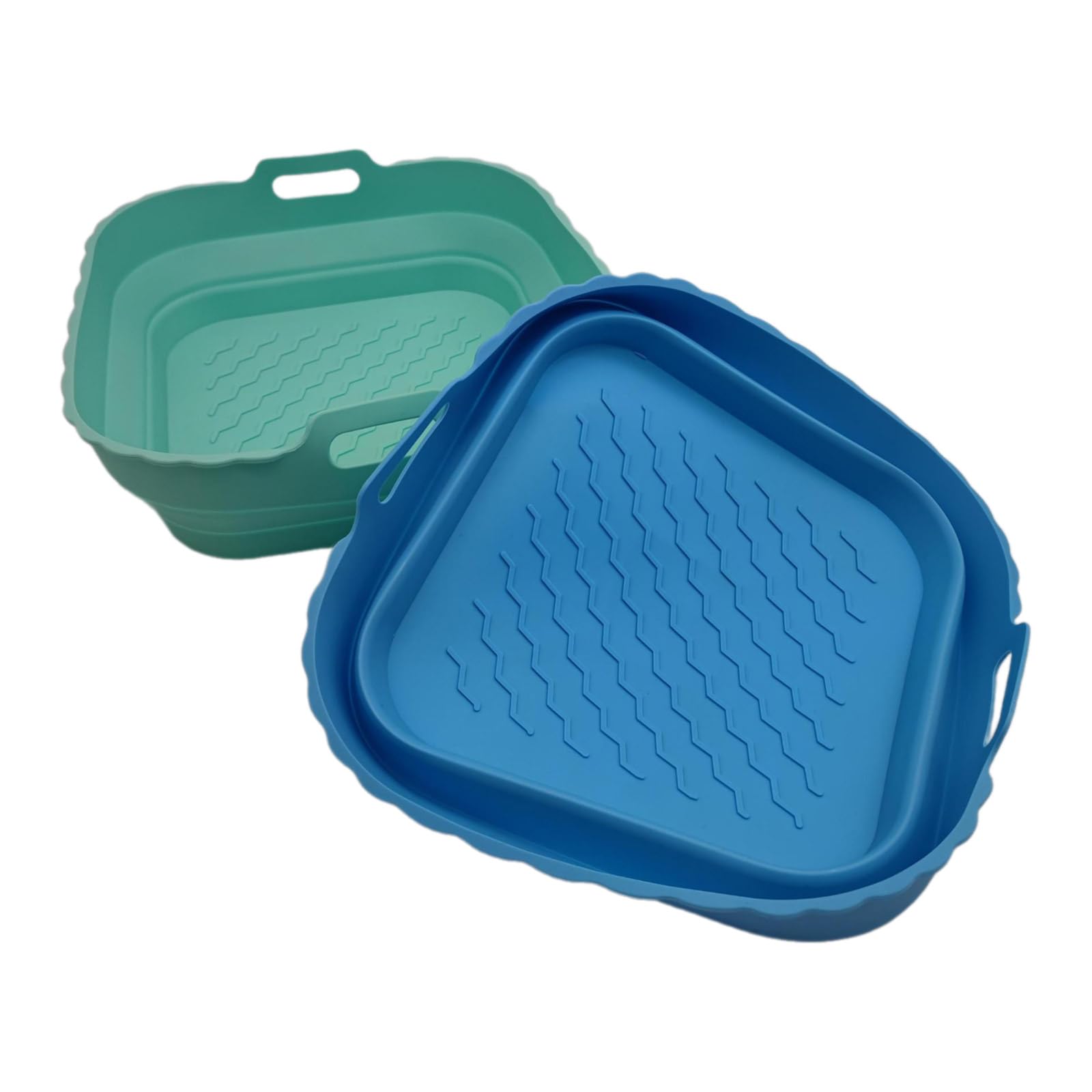 Yhplxyuus 2Pcs Square Air Fryers Silicone Liner Nonstick Basket Liners Silicone Pots for Oven Microwave Accessories Accessories