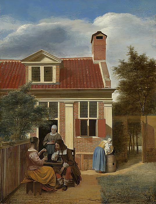 Image sur toile Pieter De Hooch affiche décoration murale salon et bureau chic
