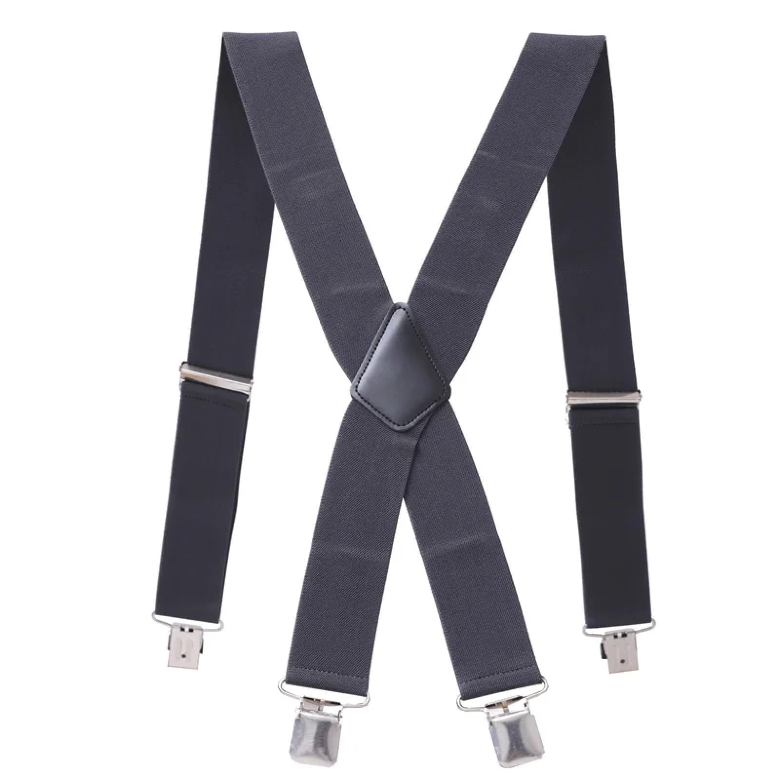 Hosenträger Suspender 120 cm Lange Hosenträger In Übergröße Für Herren Hosen X-Rücken Starke Clips 5 cm Breite Hosenträger Mit X-Rücken Hosenträger Für Herren