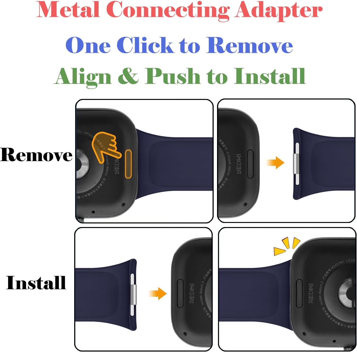 Straps Compatible for Xiaomi Redmi Watch 5 & Watch4 Bands for Women Men, [3 Packs] Soft Silicone Strap Replacement Wristbands for Mi Watch 5 & Watch 4 Bracelet Change Mi Band 8 Pro /9Pro Color pack-C image 7 of 8 B0F5BG5HYX