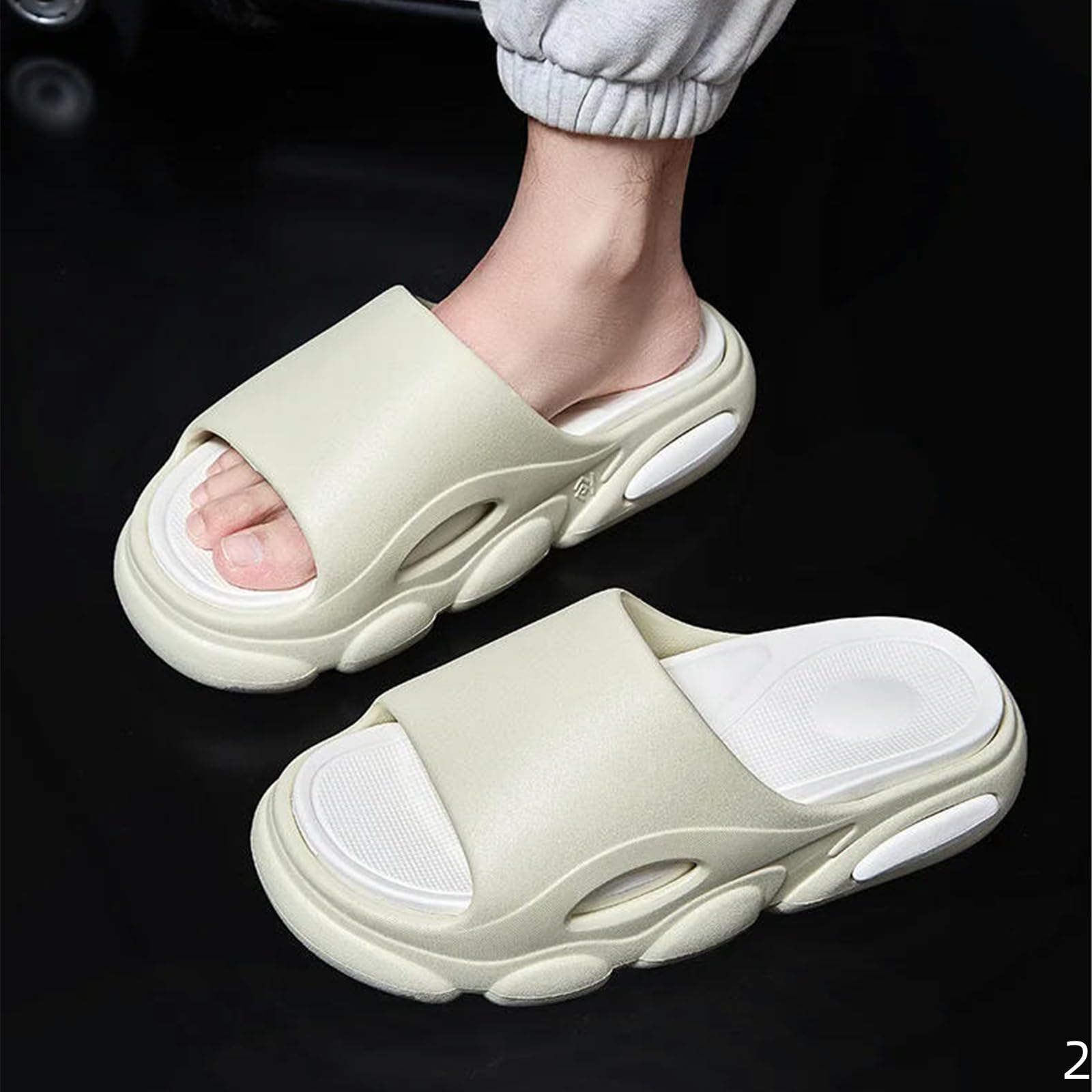 Ciabatte Uomo Sandali Estivi Degli Uomini Moda Casa Piattaforma Scivoli All'aperto Antiscivolo Scarpe Da Spiaggia Pantofole Bagno