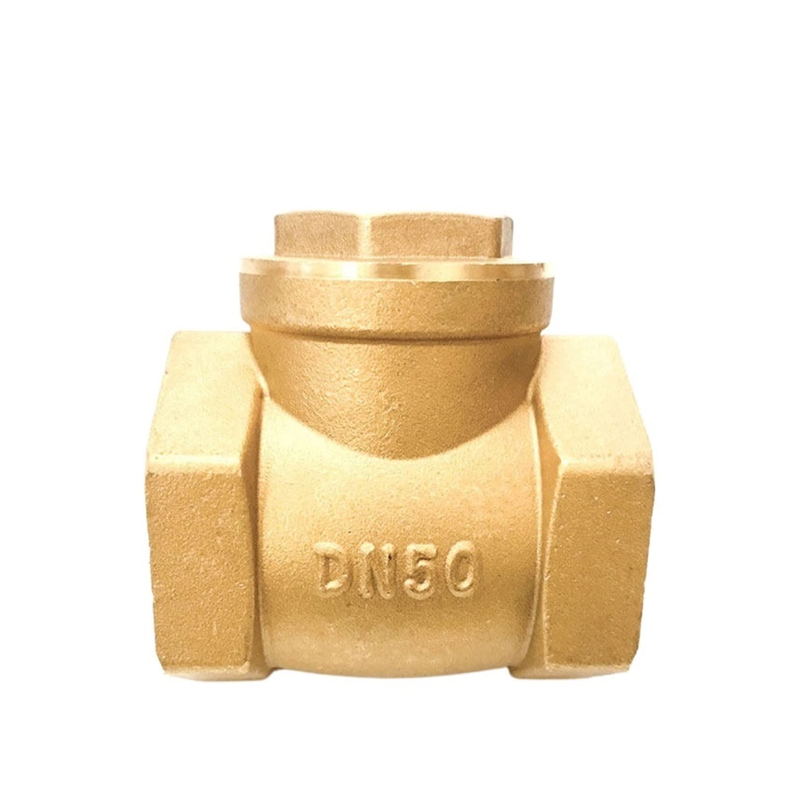 zawór zwrotny, Poziomy mosiężny zawór zwrotny jednokierunkowy z gwintem wewnętrznym 1/2"-4"