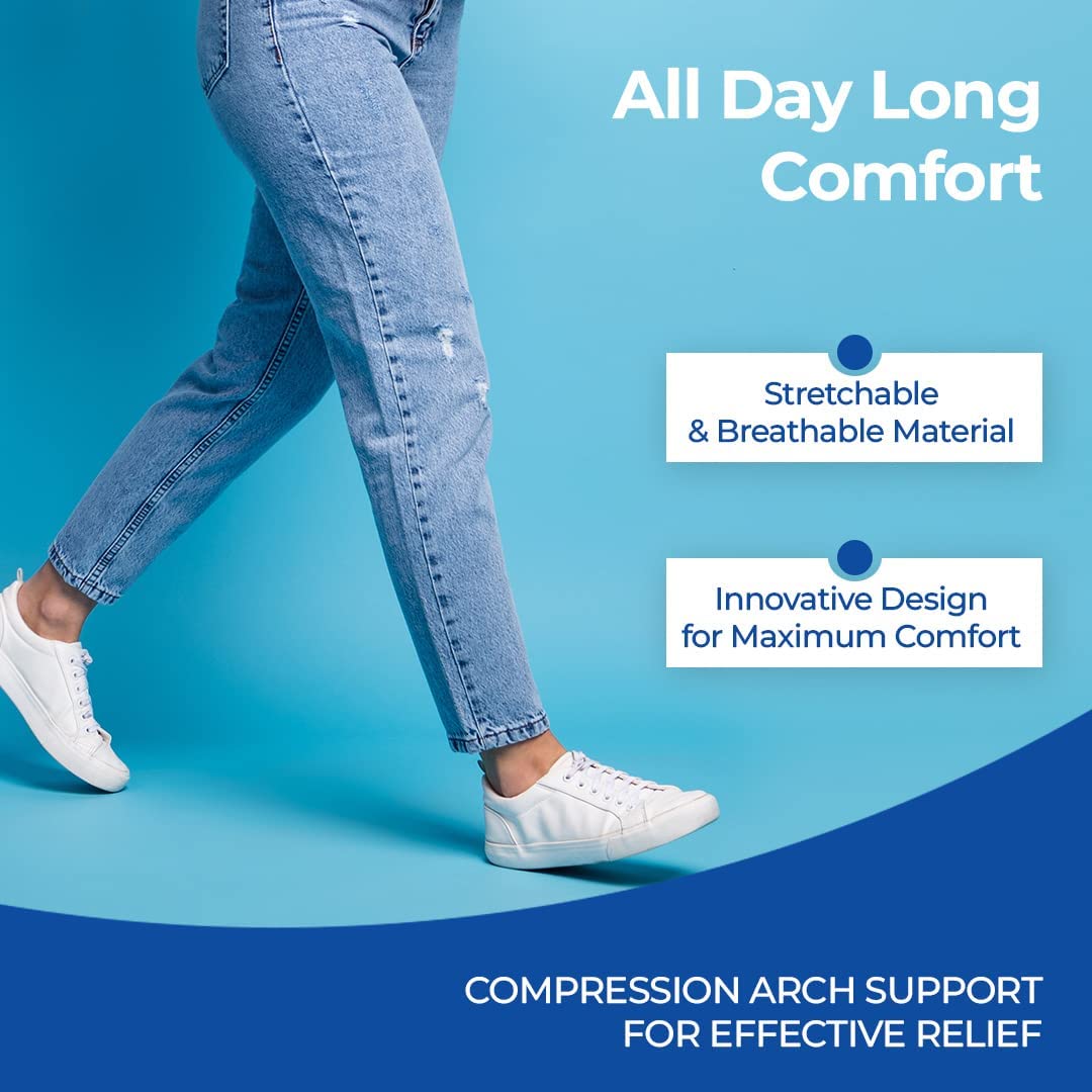 Spefez Arch Support for Flat Feet, Pussy Foot for Boys, Ideal Leg Pain Relief Products, Designed for Comfort and Stability Cushion for Women & Men Feet Orthopedic Pad (ARCH SUPPORT SOCKS) 3