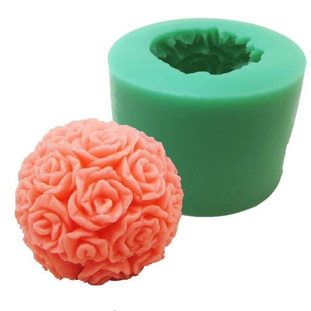 Lot De 2 Moules à Bougies Silicone 3D Fleur - Moule Bougeoir Pour Fête Des Mères Saint-Valentin